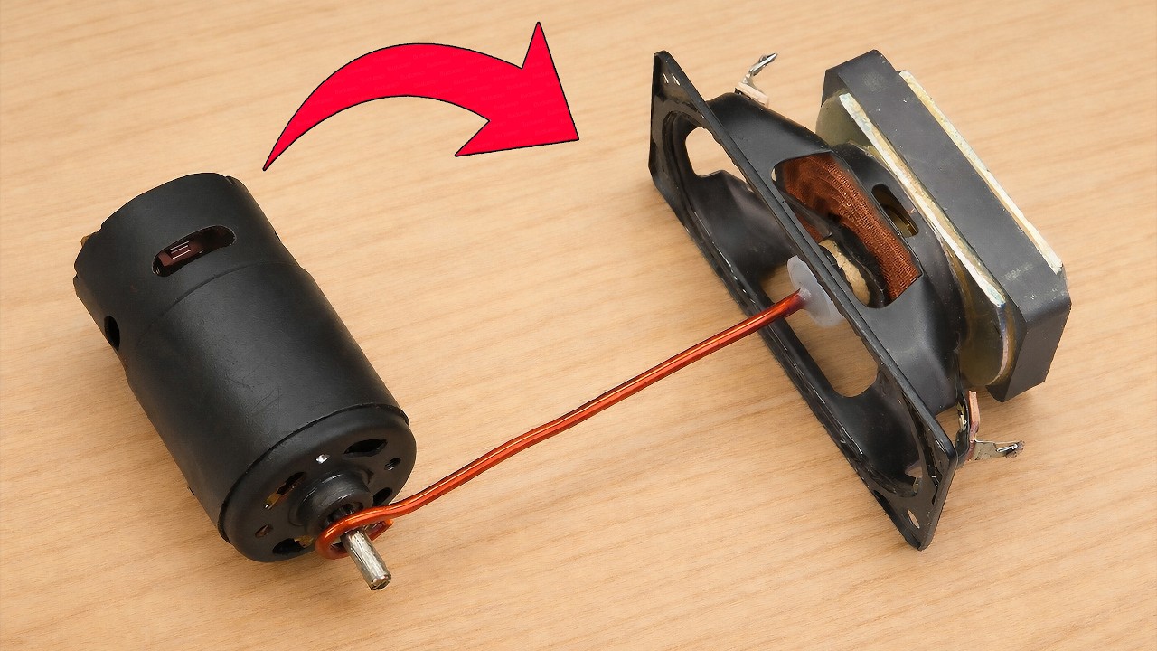 Free Gold Mine That No One Know! Try To Insert Motor Into Speaker And It Will SHOCK You