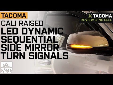 2016-2022 Tacoma Cali Raised LED Dynamic Sequential Side Mirror Turn Signals Review & Install