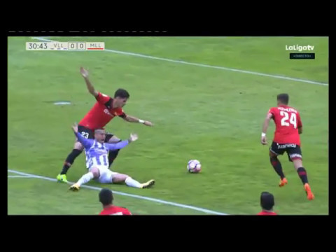 ¿Es penalti? Valladolid 2 - RCD Mallorca 0. 2ª División 16/17
