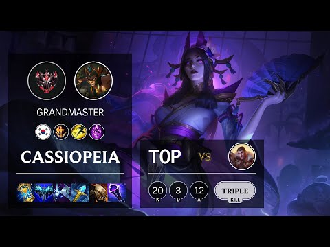 Cassiopeia Top vs Jayce - KR Grandmaster Patch 11.7