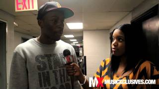 Andre Merritt chills with Meagan Williams backstage at BB King's in NYC
