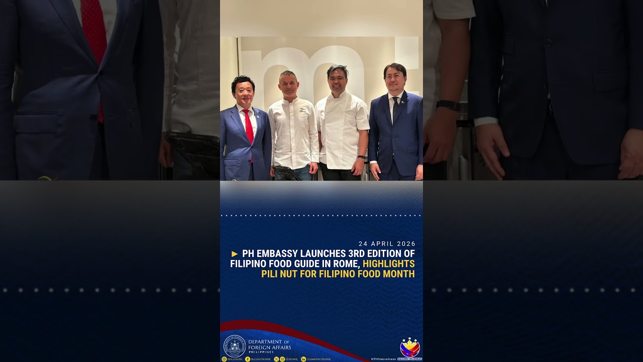 PH Embassy Launches 3rd Edition of Filipino Food Guide in Rome