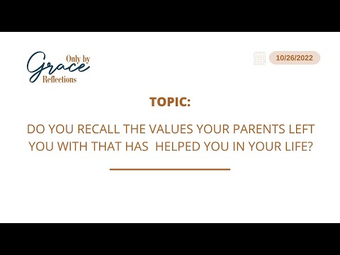 26 OCTOBER 2022   ONLY BY GRACE REFLECTIONS