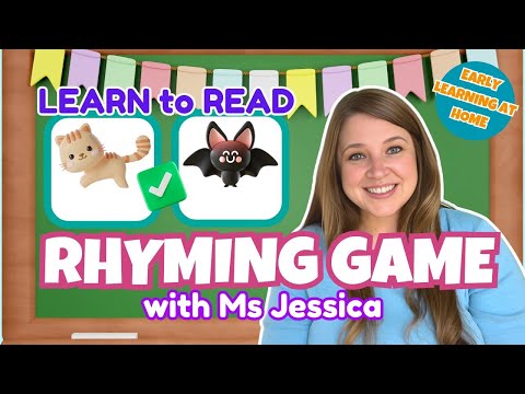 Ms Jessica Makes Learning Rhyming Words FUN | Preschool Rhyming Game