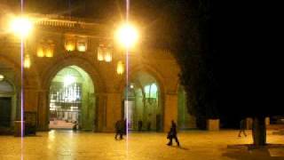 preview picture of video 'Al-Aqsa Mosque at Night'