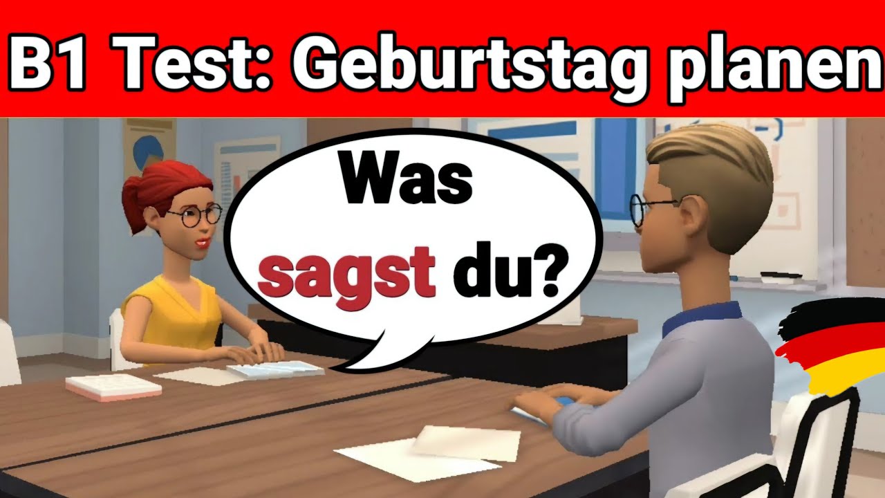 Mündliche Prüfung Deutsch B1 | Gemeinsam etwas planen/Dialog |sprechen Teil 3: Geburtstag