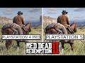 Red Dead Redemption 2 PS5 VS PS4 Pro Graphics Comparison First 10 Minutes Gameplay