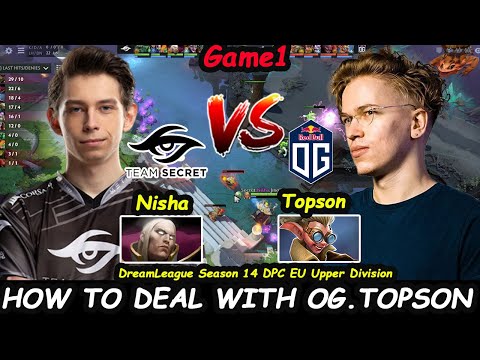 Secret vs OG Nisha Invoker Topson Snapfire DPC EU 2021 WINTER LEAGUE - DREAMLEAGUE S14 DOTA 2 Game1