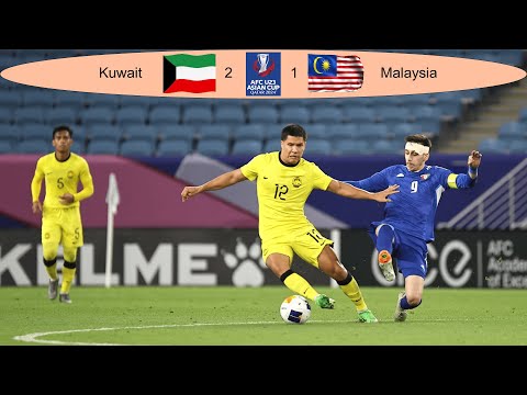 FOOTBALL : FULL HIGHLIGHT! Group D | Kuwait 2 - 1 Malaysia | AFC U23 2024