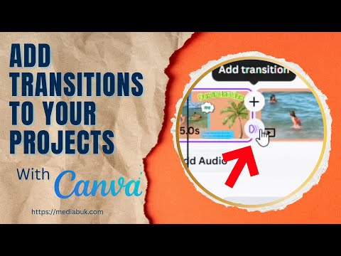 Adding Transitions in Canva video thumbnail