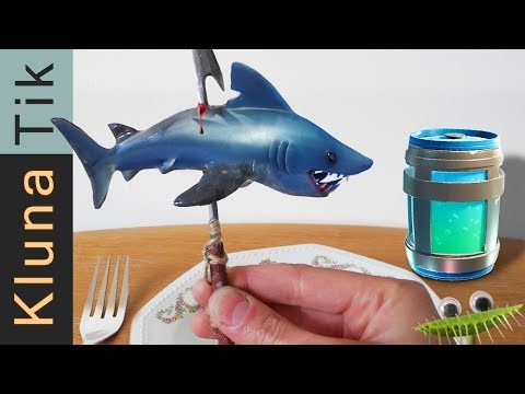 Real life FORTNITE for DINNER! Kluna Tik Dinner | ASMR eating sounds La vida real Echtes Leben
