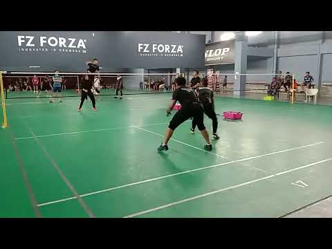 Badminton SugarDoll Sniper Mixed Double SemiPro - Zaid Zainal / Farah R Vs Hakem Norazzi / Hazwani