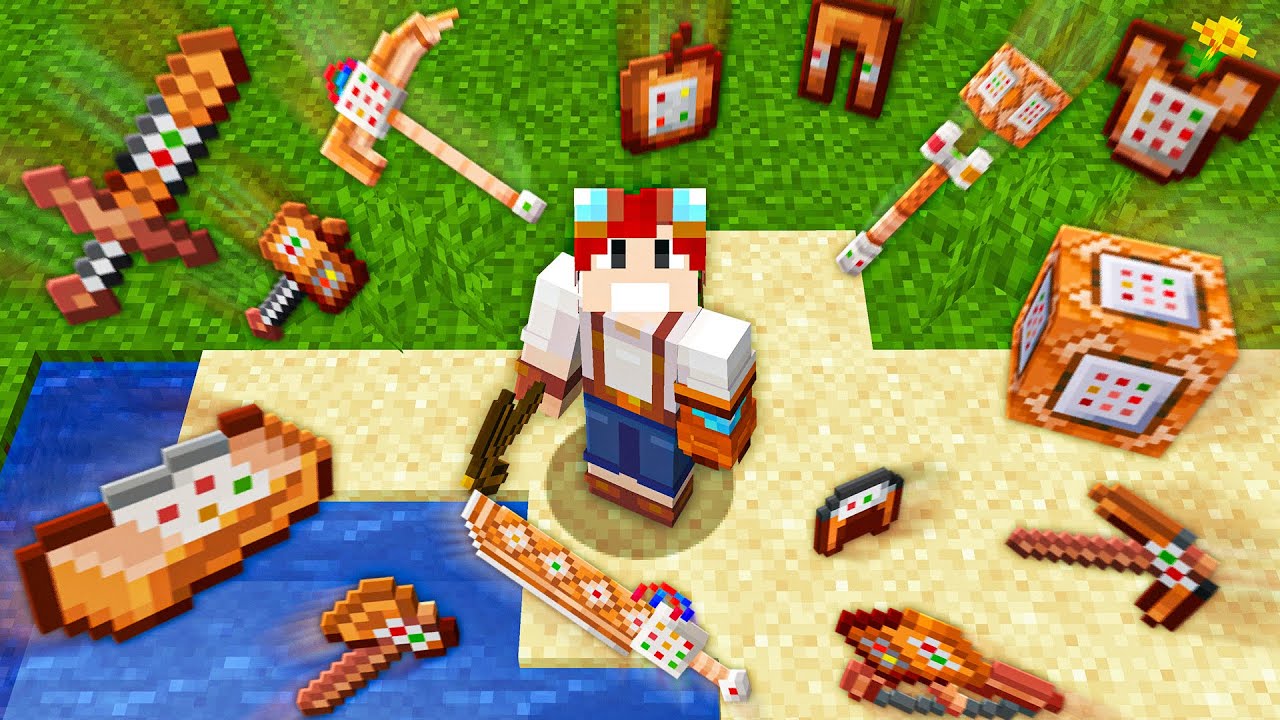 minecraft mas CHOVE ITENS de BLOCO DE COMANDO
