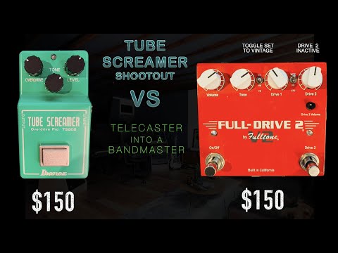 TUBE SCREAMER SHOOTOUT #8   IBANEZ TS808 Vs FULLTONE FULLDRIVE V2