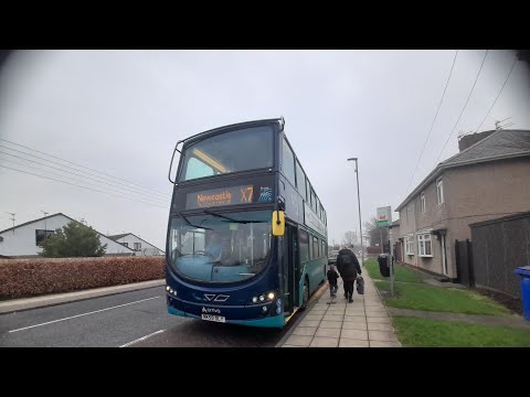 arriva Northumbia 7605 NK59DLY Wright gemini 2 DB300 X7 Newcastle