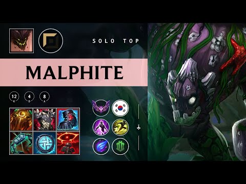 Malphite Top vs Gangplank - KR Master Patch 25.24