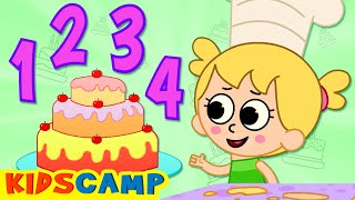 Learn To Count 1-10 With Bake A Cake + More Counting Songs For Kids | KidsCamp