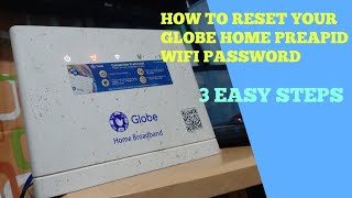 Globe Home BroadBand / Prepaid Wifi Router Reset Forgotten Wifi Password