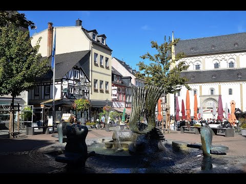 Boppard - Perle am Mittelrhein. Rheinallee, Sesselbahn, Rheinschleife. Boppard - pearl on the Rhine.