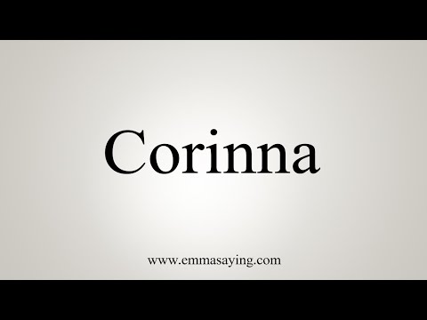How To Say Corinna