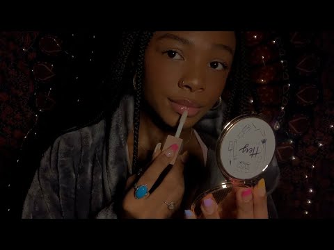 ASMR Doing My Everyday Makeup!! + tingly whisper rambling
