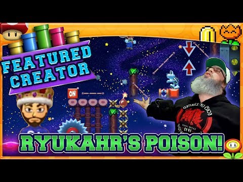 Ryukahr's "The Floor Is Poison" |  Mario Maker 2 Super Expert Levels with Oshikorosu!