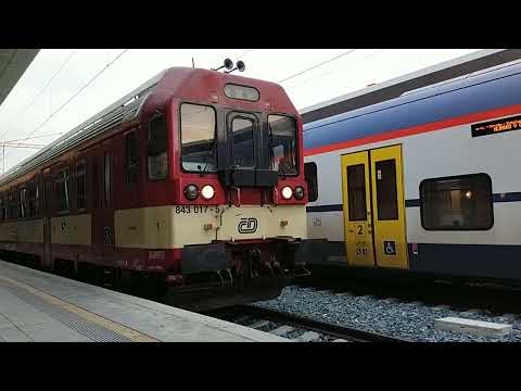 Odjezd Rakve a Hydry že stanice Pardubice HL.N