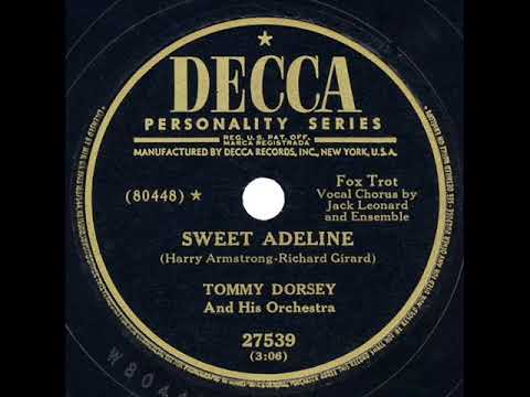 1951 Tommy Dorsey - Sweet Adeline (Jack Leonard & ensemble, vocal)