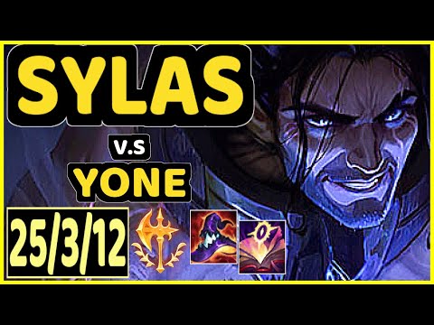 SYLAS vs YONE - PENTAKILL 25/3/12 KDA TOP CHALLENGER GAMEPLAY - EUW