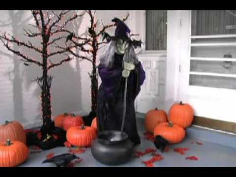 Grandin Road - Life-sized Animated Halloween Witch