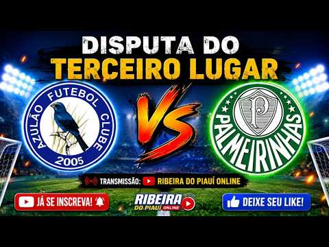 Disputa do terceiro lugar do campeonato municipal de Ribeira do Piauí, palmeirinhas vs azulão