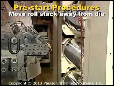 Sheet Extrusion Pre-Start, Start-up, and Steady-State Procedures