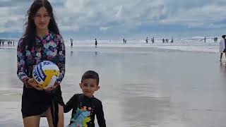 My kids have so much fun at the beach.