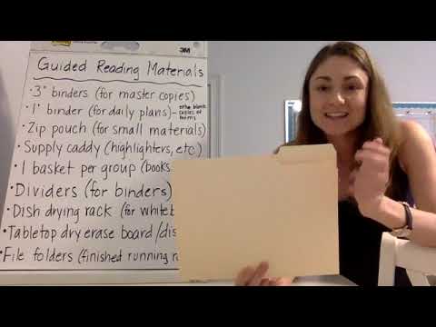 How to get organized for Guided Reading