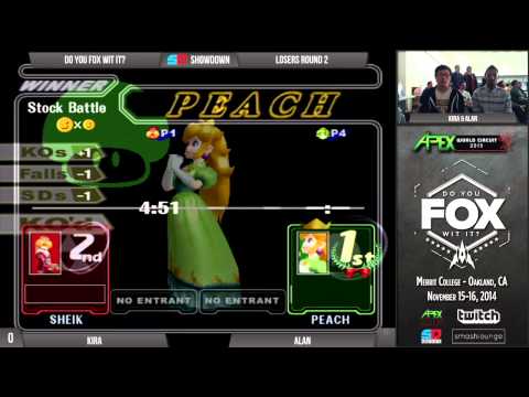 DYFWI - Day 2 - Singles - Losers R2: Kira (Sheik) vs Alan (Peach)