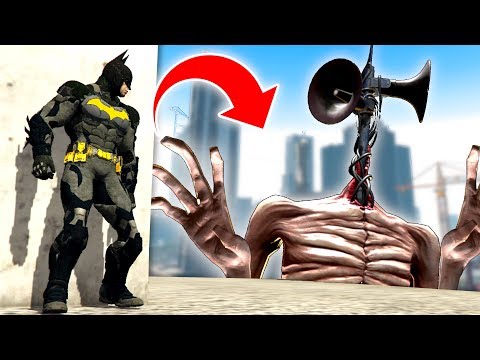 I ATTEMPTED To DESTROY SIREN HEAD As BATMAN (We Stole His Body!) - GTA 5 Mods Funny Gameplay