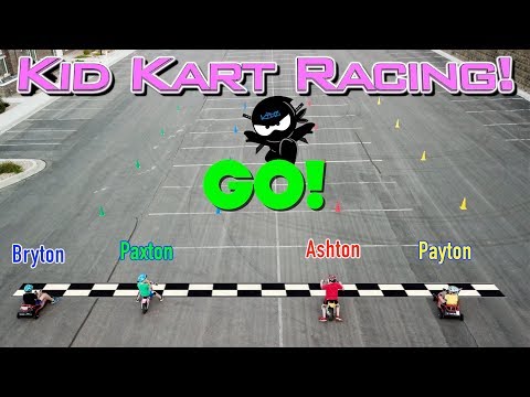 Kid Kart Racing challenge in REAL LIFE! Ninja Kidz TV