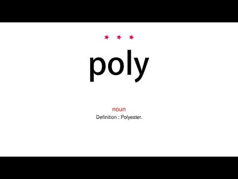 How to pronounce poly - Vocab Today