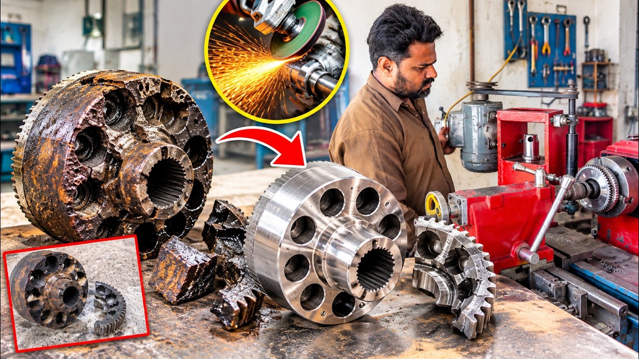 🔥 They Said This Hydraulic Cylinder Was Finished — One Special Tool Changed Everything! 🔧