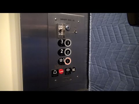 EPIC Motor on a Vintage Dover Hydraulic Elevator in Sacramento CA with AMAZING startup!