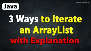 Java Program to Iterate an ArrayList | Iterate over an ArrayList