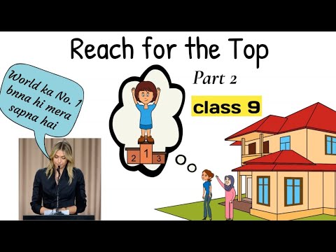 reach for the top class 9 part 2 in hindi / class 9 beehive chapter 8 part 2 -Maria Sharapova