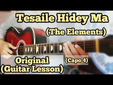 Tesaile Hidey Ma - The Elements | Guitar Lesson | Easy Chords | (Capo 4)