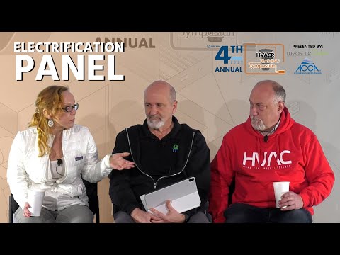 Panel discussion featuring Bill Spohn covering electrification in the HVAC industry.