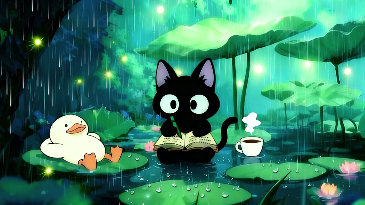 Stop wishing. Start doing. 📚 Cozy Rain Lo-fi Jazz for Study, Focus