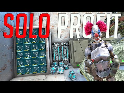 SOLO Wiping 3 Bases For Profitable LOOT In ARK