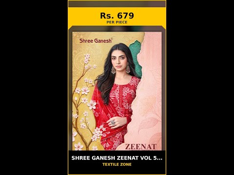 Shree Ganesh Zeenat Vol 5 - Stitched – product video thumbnail