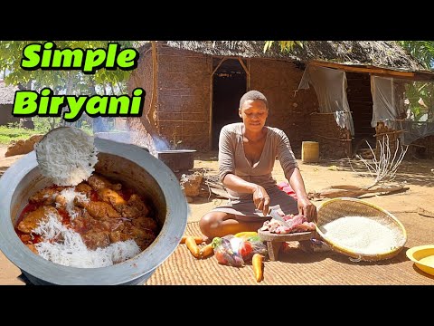 African village life #cooking Village food Authentic Swahili Biryani for Breakfast