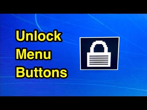 How to unlock display menu buttons on Dell Wyse AIO VDI thin client computer.
