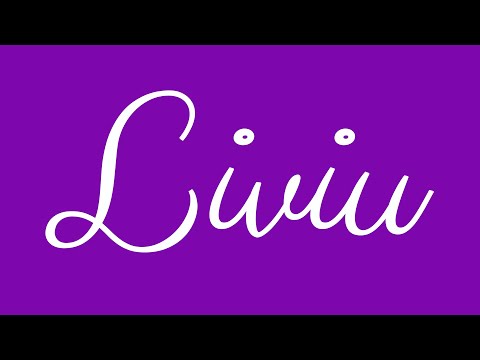 Learn how to Write the Name Liviu Signature Style in Cursive Writing
